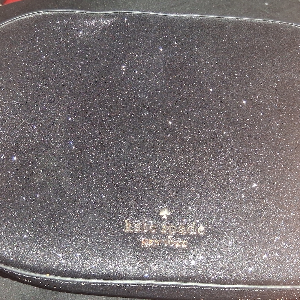 Kate Spade Black Sparkle Clutch